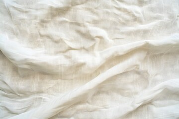 Cream Linen Fabric Texture Background