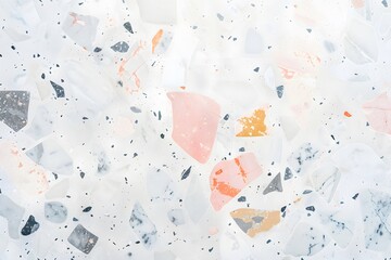 Poster - Pastel Terrazzo Background Minimalist Design