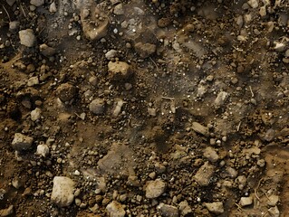 Sticker - Photorealistic Top View Dirt Ground Texture