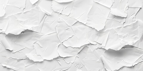 Poster - Abstract White Paper Texture Digital Art