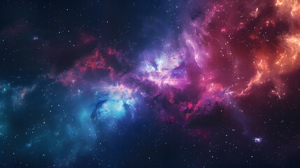Wall Mural - nebula and galaxies in space. abstract cosmos background