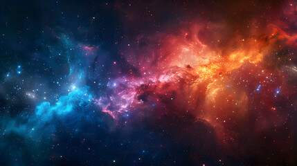 Wall Mural - nebula and galaxies in space. abstract cosmos background