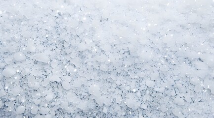 Poster - Snowy White Background Texture, Flat Lay, High Resolution