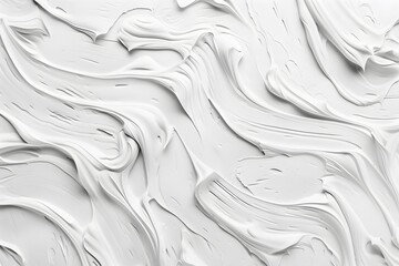 Poster - Abstract White Paint Swirls Texture Background