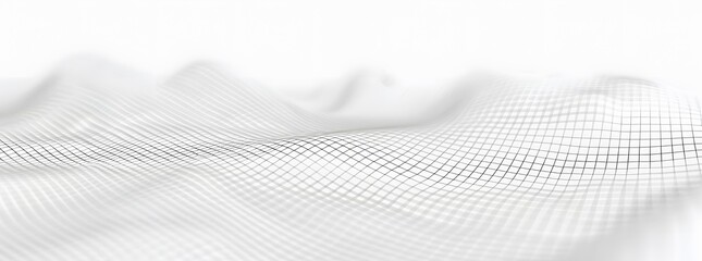 Poster - Abstract White Grid Texture Background