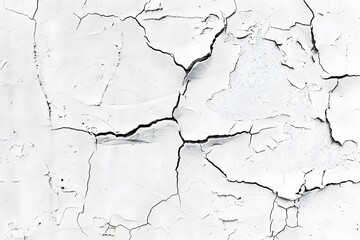 White Wall Texture with Cracks - Clip Art Style