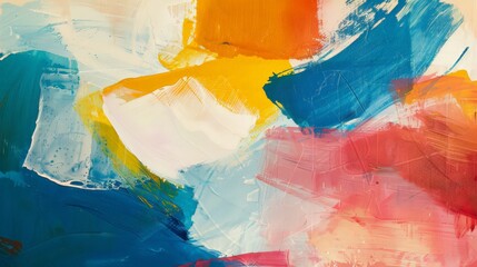 Canvas Print - Develop an abstract visual that captures the essence of freedom and liberation, using expansive forms and vibrant hues to convey a sense of release and openness.