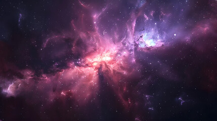 Wall Mural - space nebula and galaxy