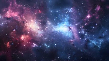 Wall Mural - star field and nebula in outer space