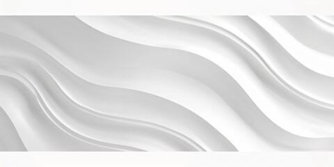 Wall Mural - Abstract White Wavy Lines Minimalist Background