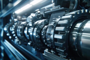 Poster - Industrial equipment in a manufacturing setting