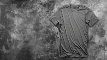 Wall Mural - Plain t-shirt in light gray color made from combedsteel blue t-shirt with hanger, isolated on white backgroundSky blue t-shirt in hangerone 
