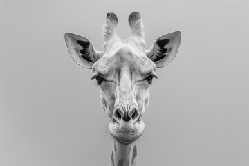 giraffe beautiful minimalistic fine art simple light animal portrait 