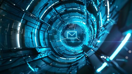 Leinwandbilder - Email AI Using Online Help Electronic mail security audit : Generative AI