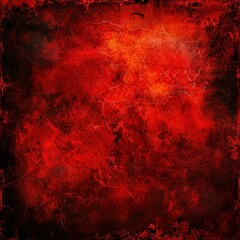 Wall Mural - Freeze-frame the chaotic energy of a fiery red grunge texture background, pulsating with raw passion and intensity.