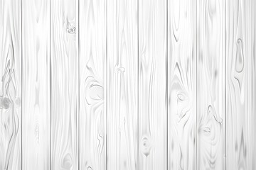 Wall Mural - White Wooden Planks Texture Background