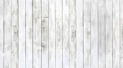 Wall Mural - White Wooden Plank Background Texture