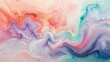 © Koko Art Studio - Abstract marble water wave background, 3d fluid ocean object texture, iridescent opalescent gradient, modern luxury art deco wallpaper, aesthetic beauty pattern in pastel watercolor painting landscape
