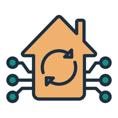 Sticker - Smart Home Automation Icon