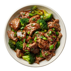 Wall Mural - [Transparent Background PNG]Beef and Broccoli Stir Fry