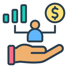 Sticker - Personal Finance Icon