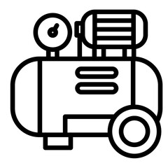 Sticker - Air Compressor Icon