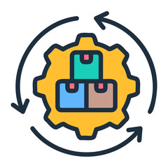 Sticker - Supply Chain Icon