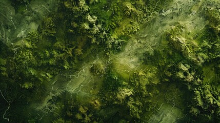 Canvas Print - Green Texture Inspired by Nature for Design