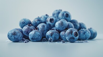 Wall Mural - blueberries 