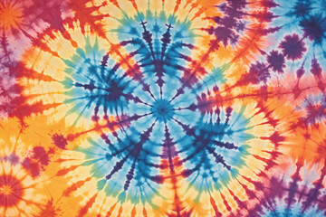 Poster - Tie dye pattern color Abstract art background texture
