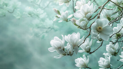 Beautiful Close-Up of Tree Blossoms. Nature Background with Shallow Depth of Field.