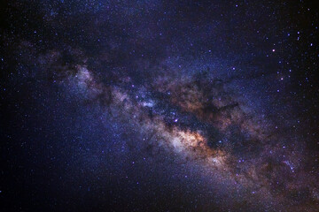 Wall Mural - the center of milky way galaxy with stars and space dust in the universe