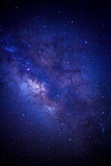 Wall Mural - the center of milky way galaxy with stars and space dust in the universe