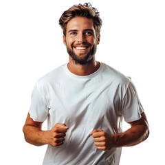 Wall Mural - [Transparent Background PNG]Handsome young man with a charming smile