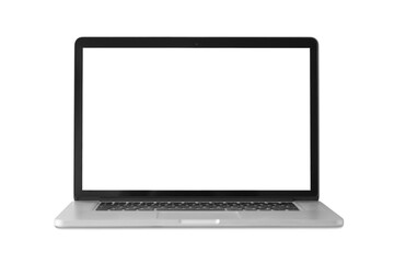 laptop mockup - clipping path, studio shot of laptop computer with blank white screen for web site d