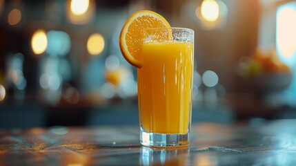 Canvas Print - The Freshness of Fresh Orange Juice during the Day 