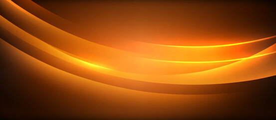Poster - Neon glowing circle rays, light round lines in the dark, planet style neon wave lines. Energetic electric concept design for wallpaper, banner, background