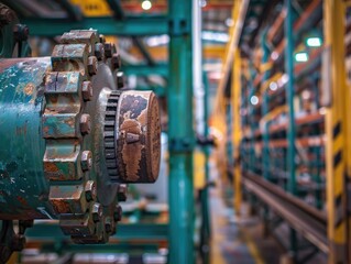 Wall Mural - Industrial machinery