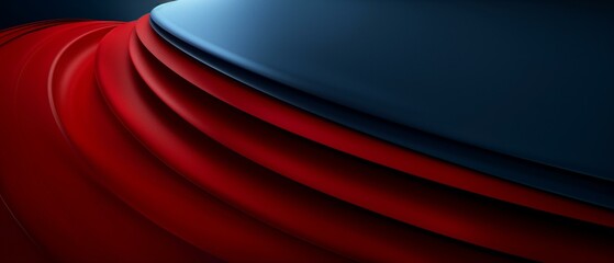 Wavy red blue abstract shapes, motion dynamic curve digital