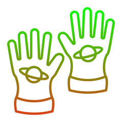 Wall Mural - Space Gloves Icon