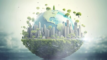 Wall Mural - Esg green energy and sustainable industry.