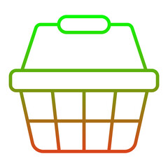 Wall Mural - Shopping Bucket Icon