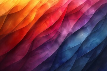Wall Mural - Gradient Color Wave Abstract