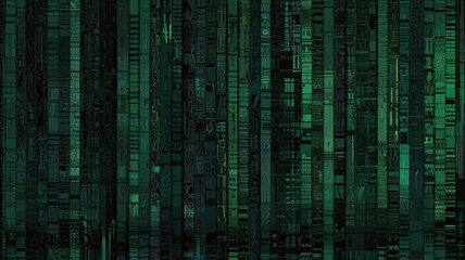 green binary code