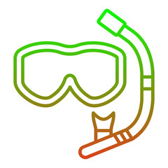 Poster - Scuba mask Icon