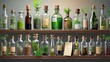 © Y - bottle, glass, alcohol, wine, drink, oil, isolated, white, food, olive, olive oil, bottles, beverage, liquid, vinegar, whiskey, red, vodka, bar, green, nobody, medicine, liquor, cooking, black