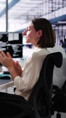 Poster - Unhappy Sad Developer Programmer Man In Stress Coding Software