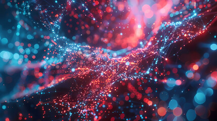 Poster - Technology AI abstract digital futuristic circuit, Cyber science tech, Innovation communication illustration.