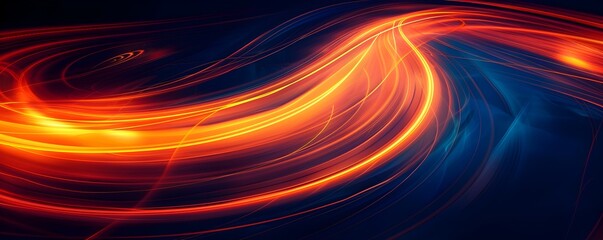 Poster - Vibrant Neon Swirl Patterns for Modern Product Presentations and Displays