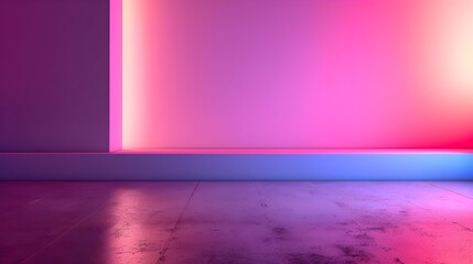 Aufkleber - vibrant neon pink gradient background for modern product showcase and concept display